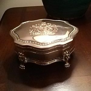 Vintage silverplated Dieu Et Mondroit jewel box